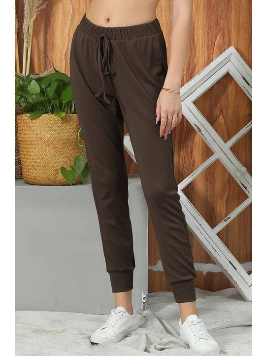 Waist Tied Casual Track Jogger Long Pants