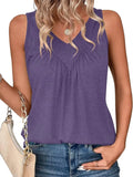 V Neck Sleeveless Top