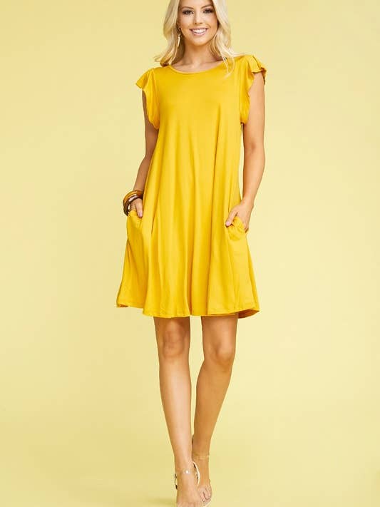 Ruffle Detailed Princess Seam Dress
