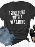 Warning Graphic Tee